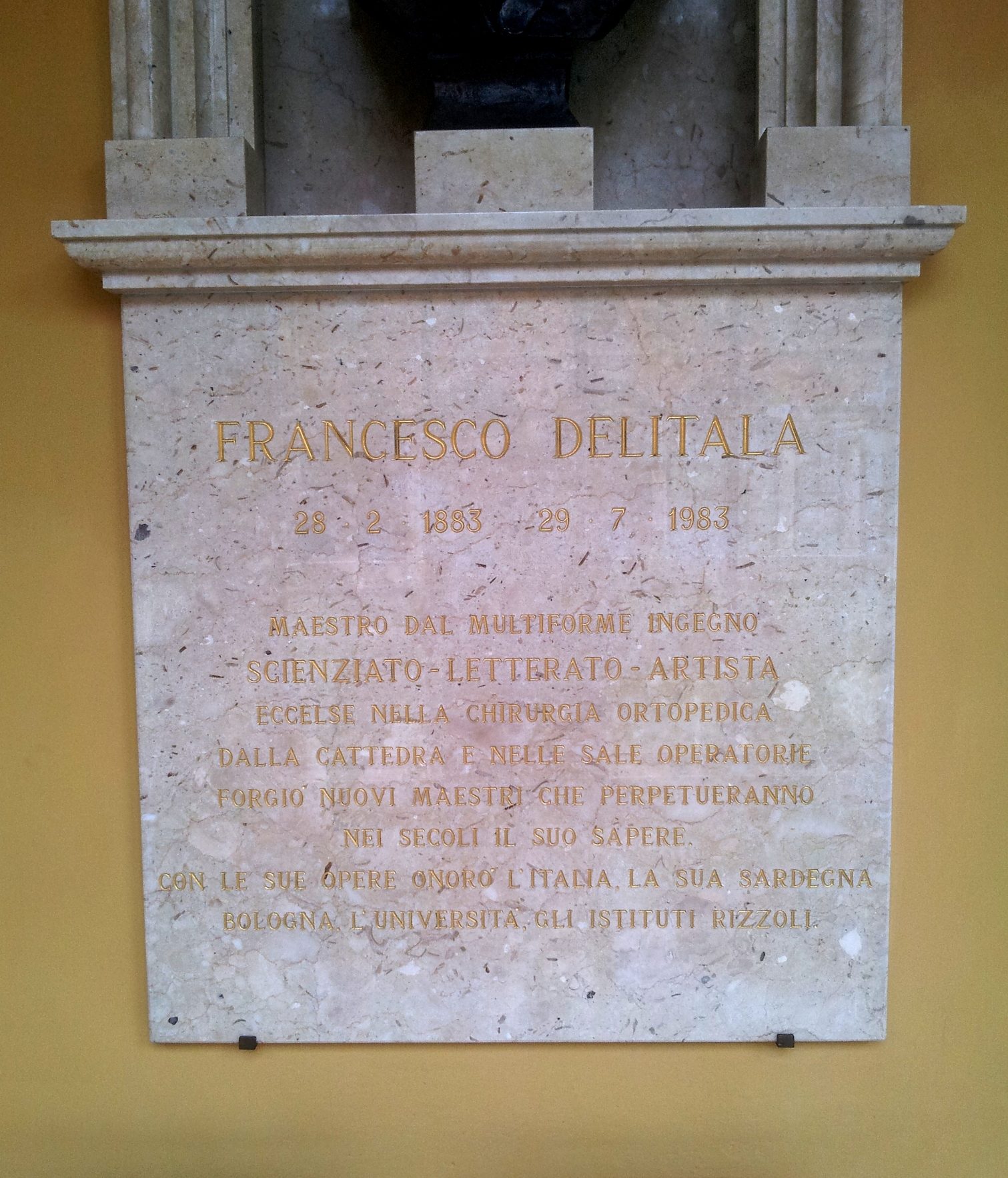 Francesco Delitala's monument, Istituto Rizzoli, Bologna - 03.jpg